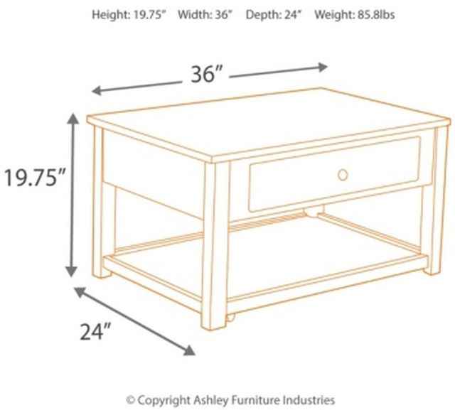 Signature Design by Ashley® Cariton Gray Sofa Table-3
