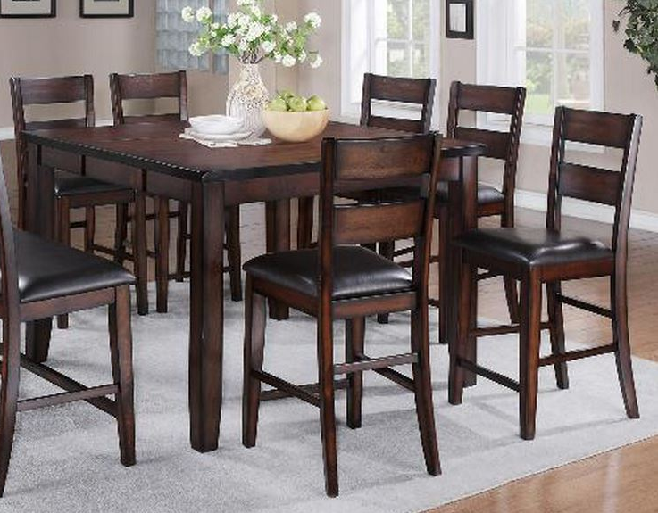 Crown Mark Maldives 7 Piece Counter High Dining Table Set