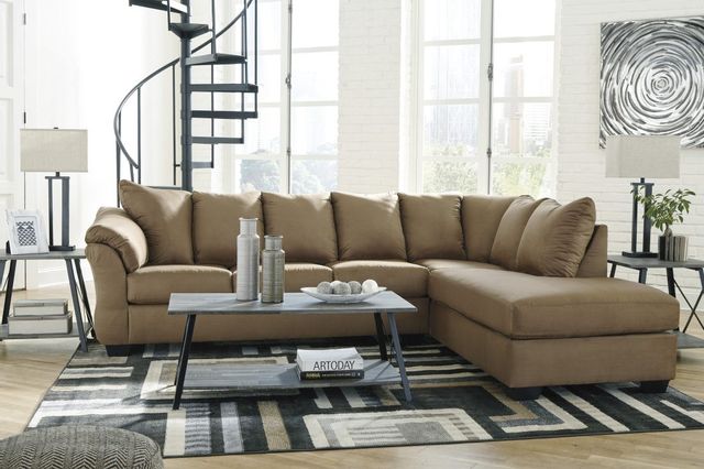 Signature Design by Ashley® Darcy Blue 2-Piece Sectional with Chaise 6