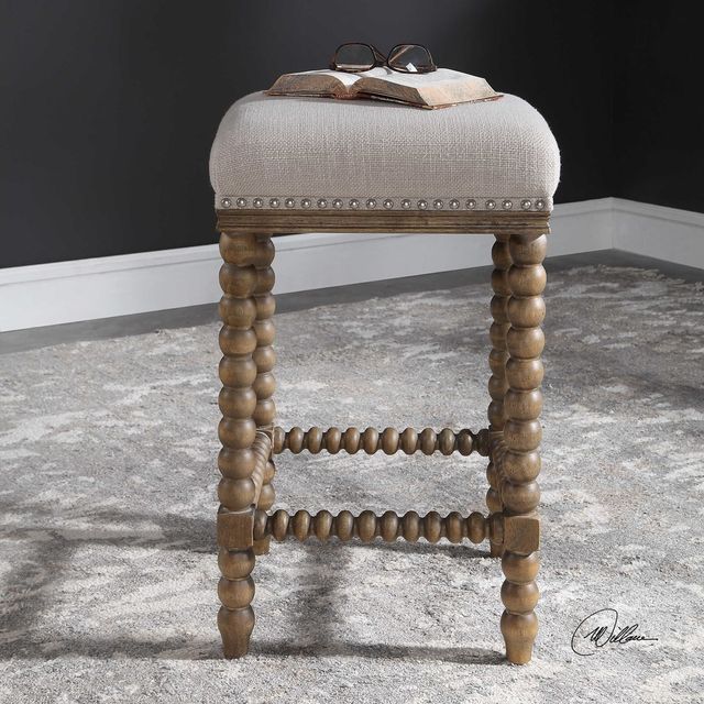Uttermost® Pryce Soft Ivory Counter Height Stool 4