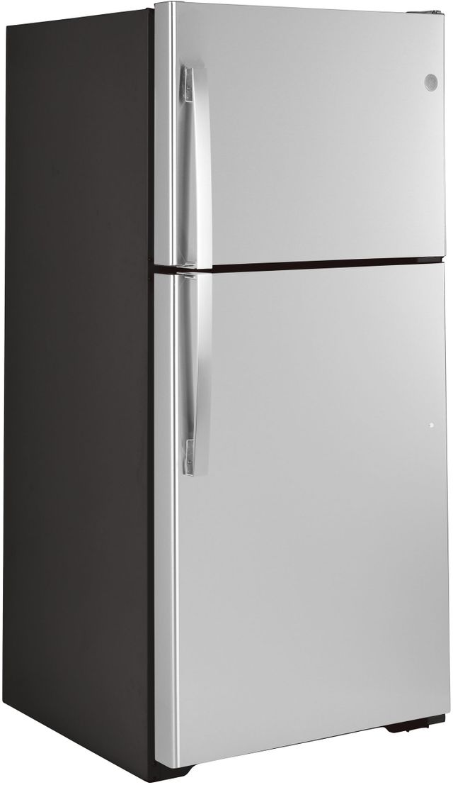 GE® 21.9 Cu. Ft. Stainless Steel Top Freezer Refrigerator 28