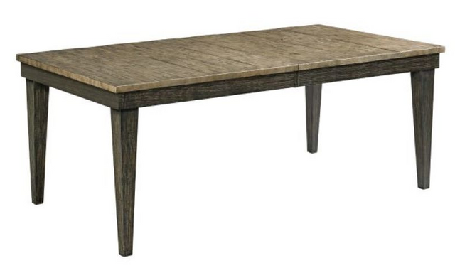 Kincaid® Plank Road Rankin Stone Rectangular Leg Table with Charcoal Base