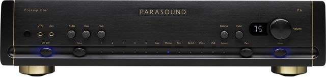 Parasound P 6 Black 2.1 Channel Preamplifier & DAC