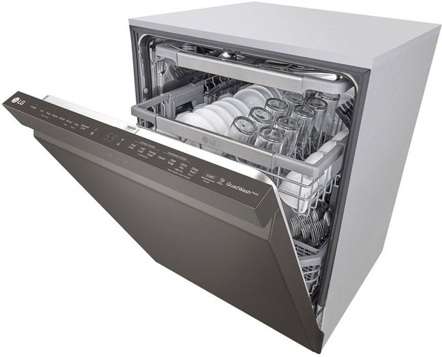 LG 24" PrintProof™ Black Stainless Steel Built In Dishwasher-3