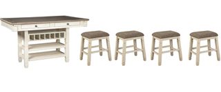 Signature Design by Ashley® Bolanburg 5-Piece Two-Tone Counter Height Dining Set