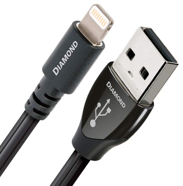 AudioQuest® Diamond 1.5M USB A to Lightning Cable 0