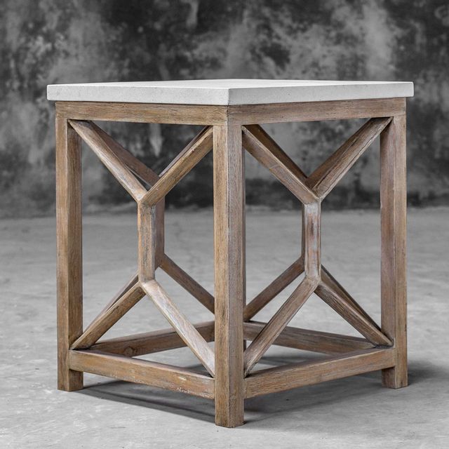 Uttermost® Catali Ivory End Table 4