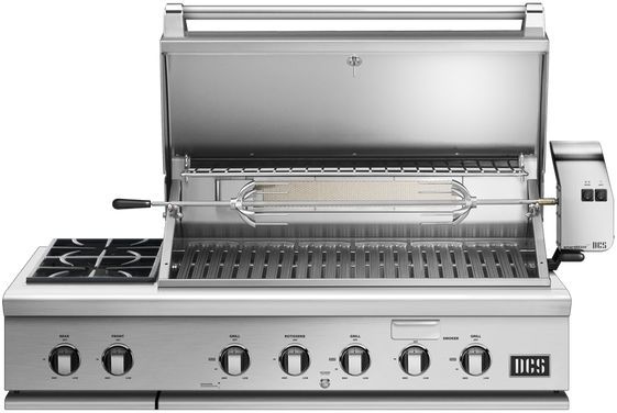 DCS Series 7 47.88" Brushed Stainless Steel Traditional Built In Grill-BH1-48RS-N-1