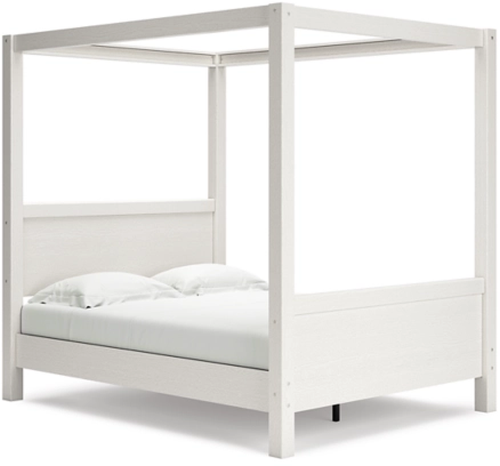Signature Design by Ashley® Aprilyn White Queen Canopy Bed-0