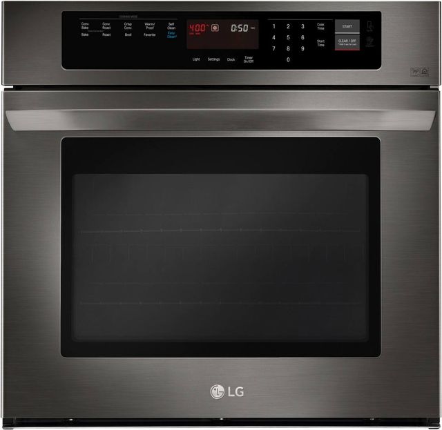 LG 30" Black Stainless Steel Single Electric Wall Oven-0