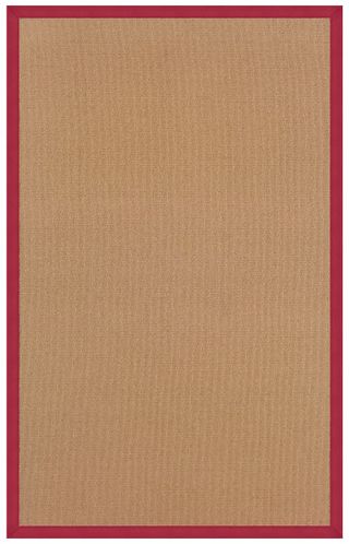Linon Athena Cork/Red 1' x 2' Rug Door Mats