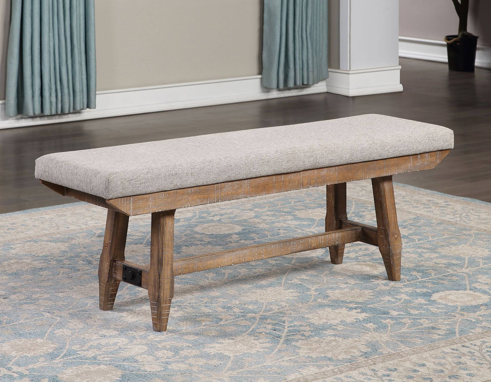 60 inch upholstered dining bench