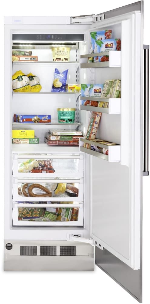 Viking® 7 Series 16.1 Cu. Ft. Stainless Steel Fully Integrated Right Hinge All Freezer with 5/7 Series Panel 2