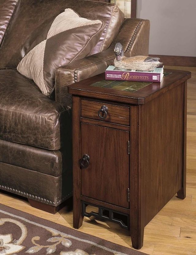 Null Furniture 5013 Aged Chestnut Chairside Cabinet