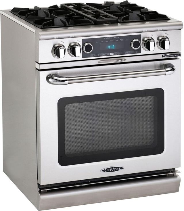 Capital Connoisseurian 30" Stainless Steel Free Standing Dual Fuel Range 2