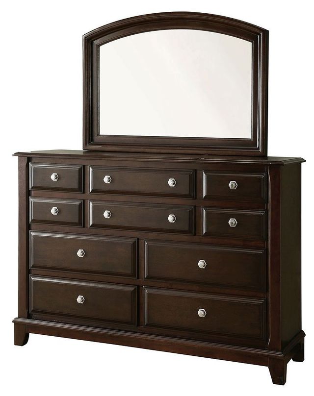 Furniture of America® Litchville Brown Cherry Mirror 1