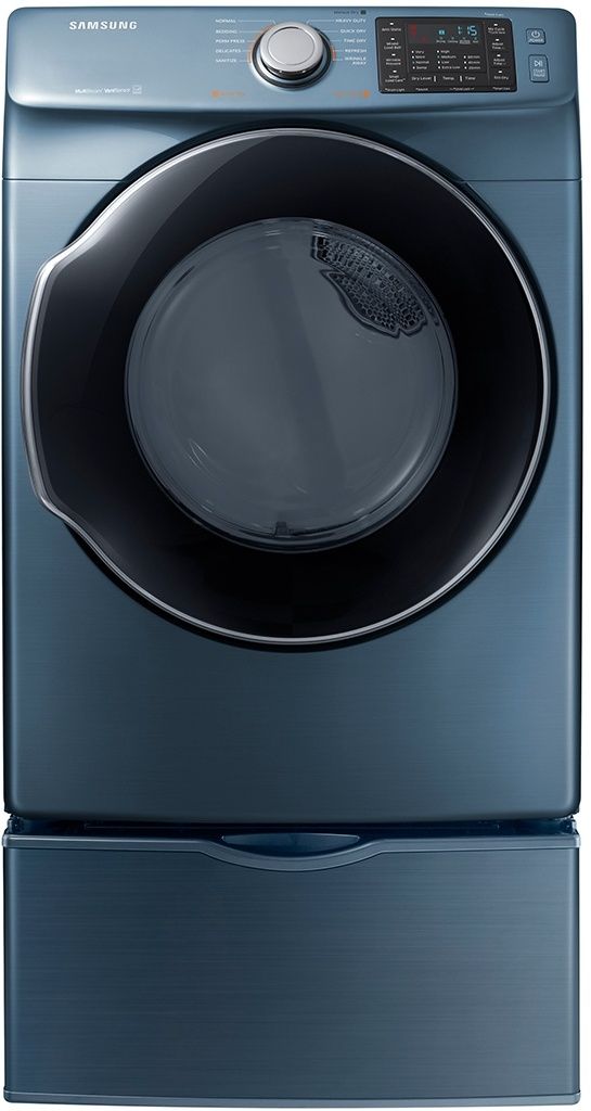 Samsung 7.4 Cu. Ft. Azure Blue Front Load Gas Dryer 4