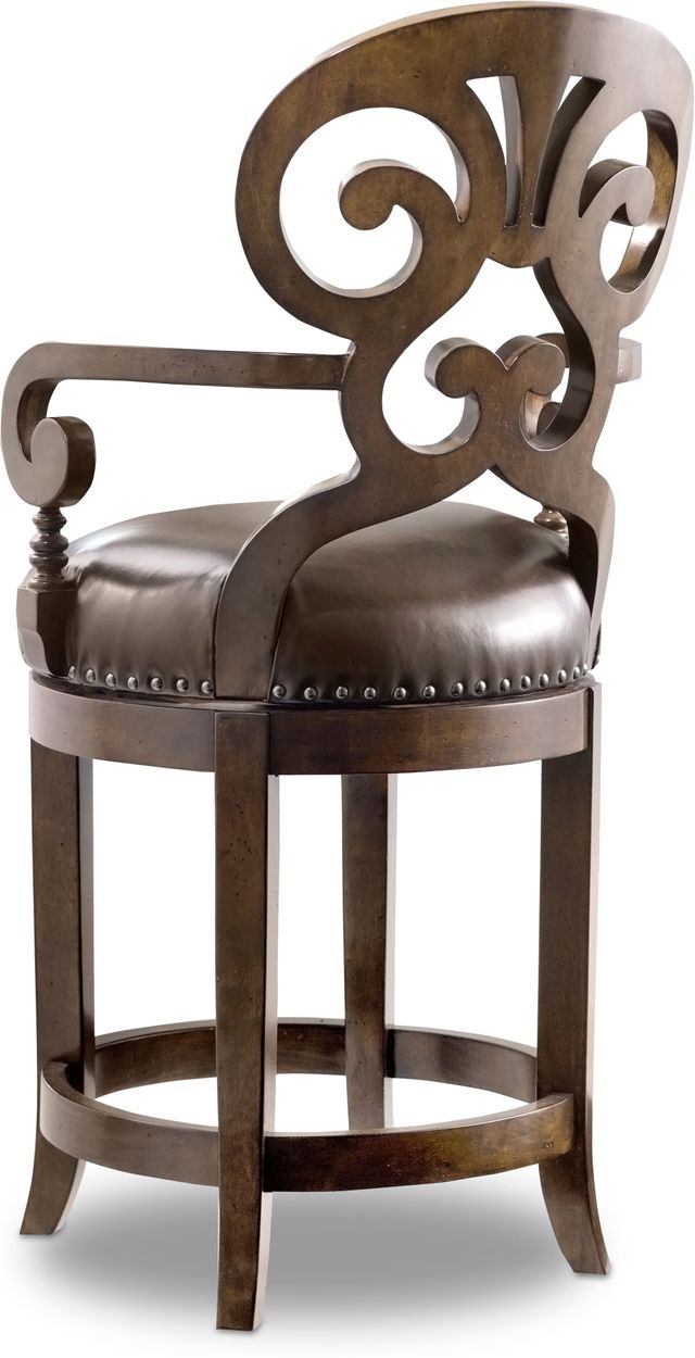 Hooker® Furniture Decorator Stools Jameson Imperial Regal/Leesburg Mahogany Counter Stool 1