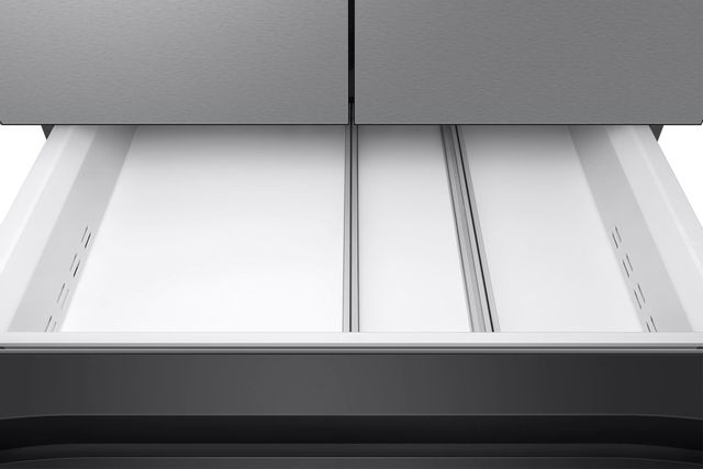 Samsung Bespoke 28.8 Cu. Ft. Pre-Built Stainless Steel Panel French Door Refrigerator  4