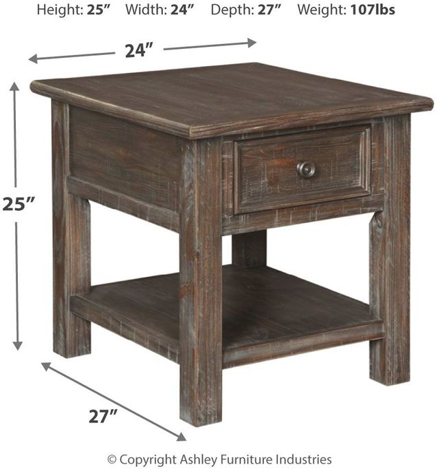 Signature Design by Ashley® Wyndahl Rustic Brown End Table-1