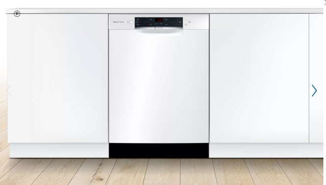 Bosch 100 Series 24" White Built In Dishwasher 4