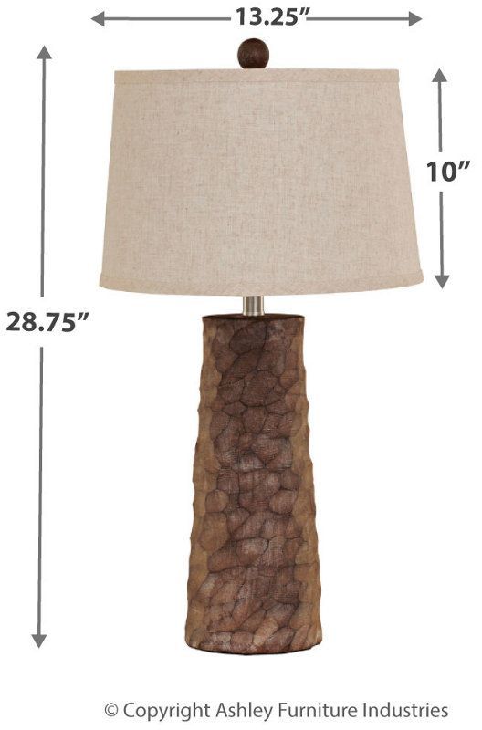 Signature Design by Ashley® Sinda Set of 2 Gray Poly Table Lamps 2