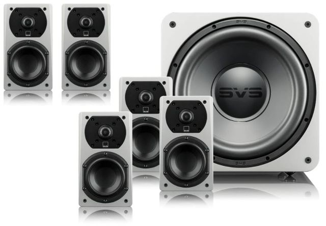 SVS Prime Series Piano Gloss White 5.1 Home Theater System 3