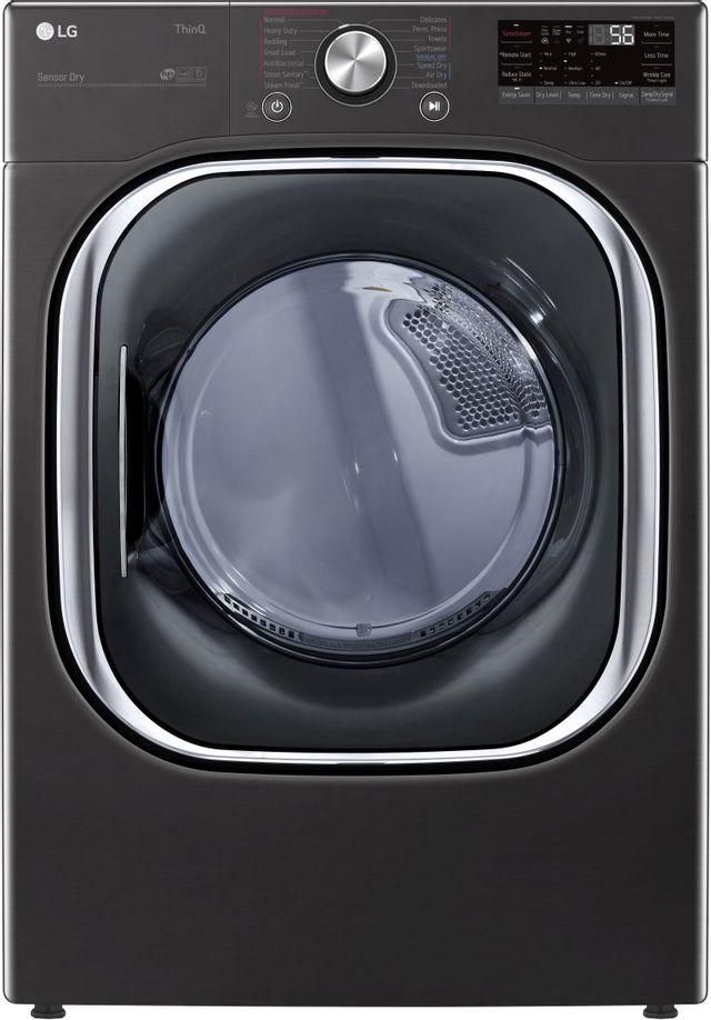 LG Black Steel Front Load Laundry Pair 1