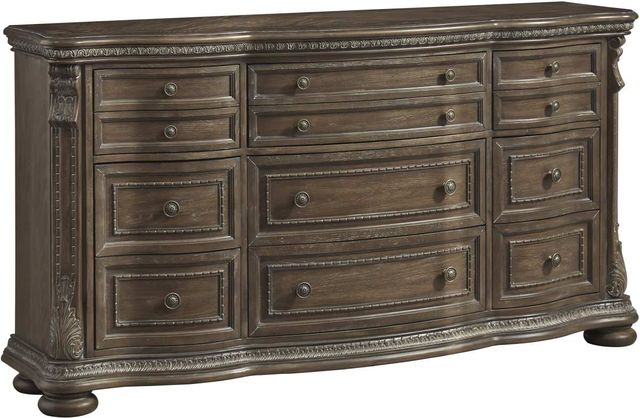 Signature Design by Ashley® Charmond Brown Dresser and Mirror-1