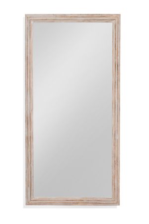 Bassett Mirror Pangea Gold Rubbing/White Floor Mirror