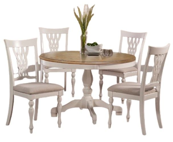 Hillsdale Furniture Bayberry 5-Piece Light Beige/White Dining Set-0