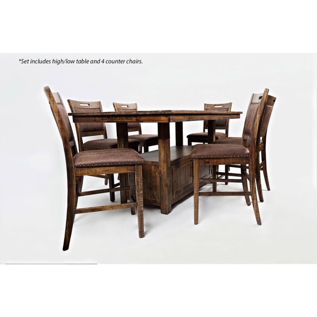 Jofran Cannon Valley Storage Dining Table & 4 Side Chairs-1