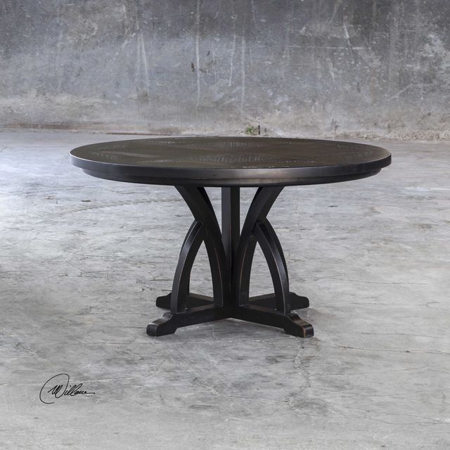 Uttermost® Maiva Weathered Black Dining Table-3
