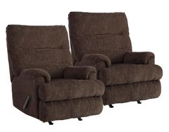 2 Recliners for 1 Low Price - Signature Design by Ashley® Man Fort Earth Rocker Recliner