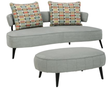 Signature Design by Ashley® Hollyann 2-Piece Gray Living Room Seating Set