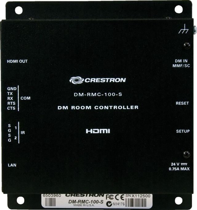 Crestron® DigitalMedia 8G™ Fiber Receiver & Room Controller 100 1