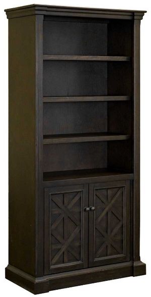 Martin Furniture Kingston Dark Chocolate Lower Door Bookcase