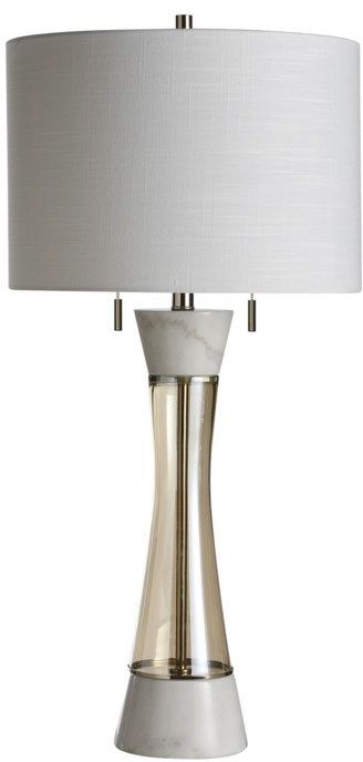 Stylecraft Rona Glass and Metal Base Table Lamp-0