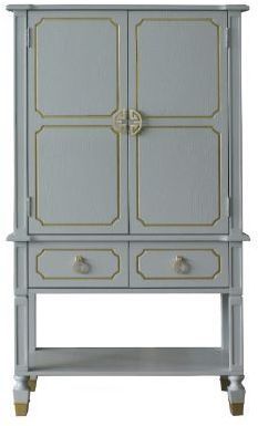 ACME Furniture House Marchese Pearl Gray Cabinet