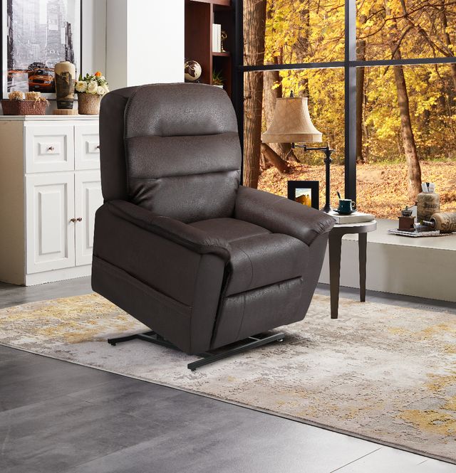 Macor Limited Leather Reclining Sofa, Becker Furniture