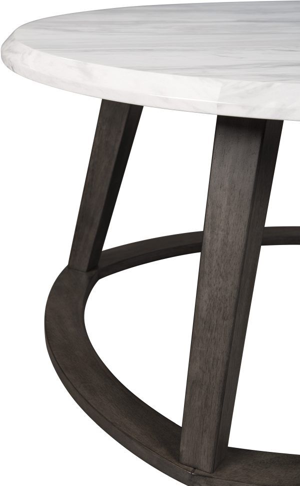Signature Design by Ashley® Luvoni 3 Piece White/Dark Charcoal Gray Occasional Table Set 1