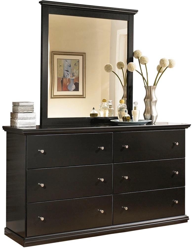 Signature Design By Ashley® Maribel Black Dresser And Mirror | Gould's ...