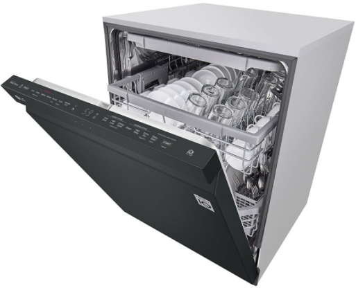 LG 24" Matte Black Stainless Steel Built In Dishwasher 2