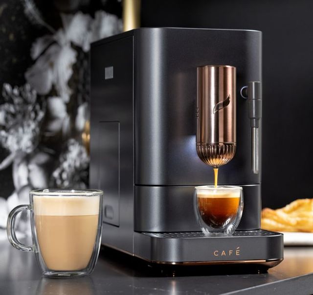 Café™ AFFETTO Matte Black Automatic Espresso Machine and Frother ...