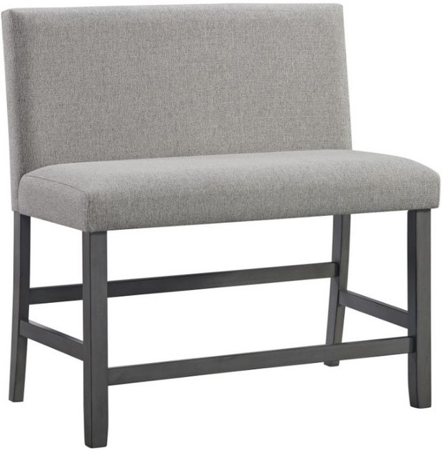 Elements International Seneca Gray Upholstered Counter Height Dining ...