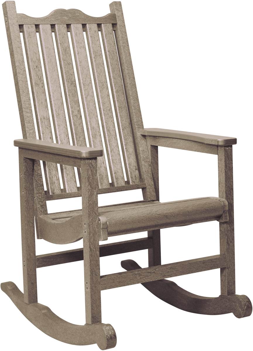 C.R. Plastic Generation Line Beige Porch Rocker Gabriele