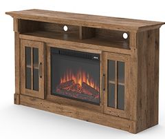 Sauder® Sauder Select Vintage Oak® Fireplace TV Credenza