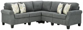 Signature Design by Ashley® Alessio 4-Piece Charcoal Sectional