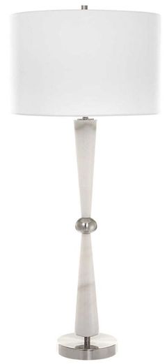 Uttermost® Hourglass White Table Lamp