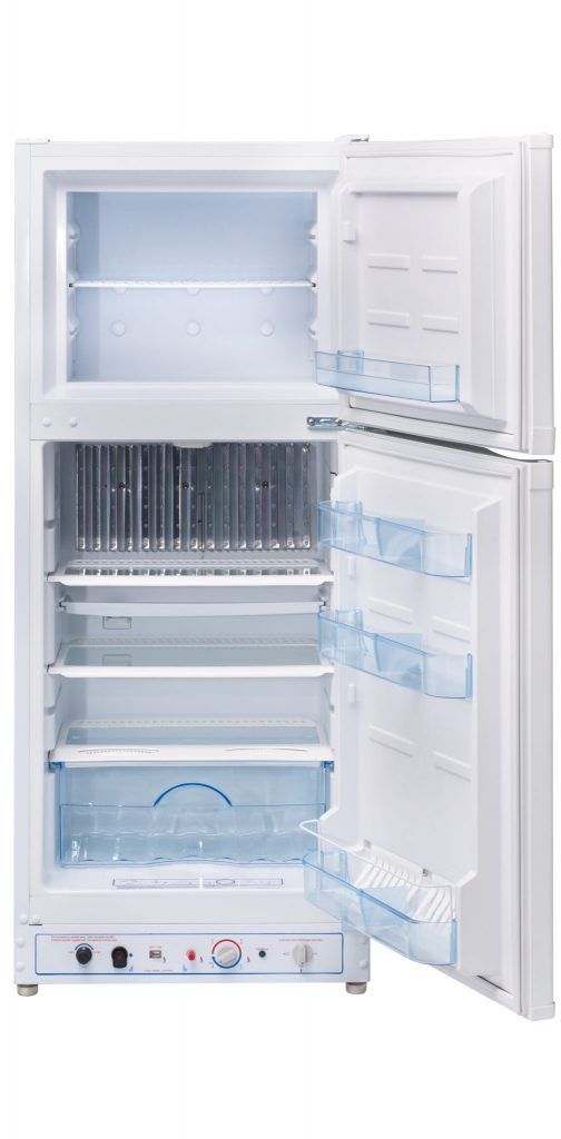 Unique® Appliances 6.4 Cu. Ft. White Counter Depth Freestanding Liquid Propane Top Freezer Refrigerator 1